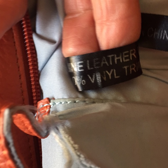 Hot in Hollywood orange leather boho satchel - Picture 8 of 8